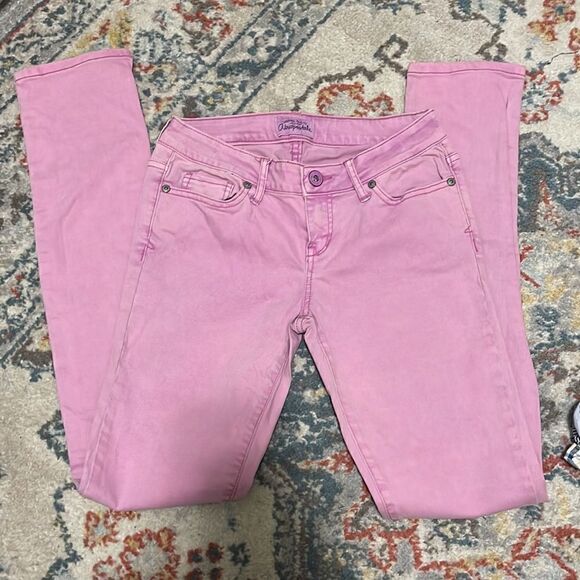 Aeropostale Bayla Skinny Jeans 0 Pink - Picture 2 of 4